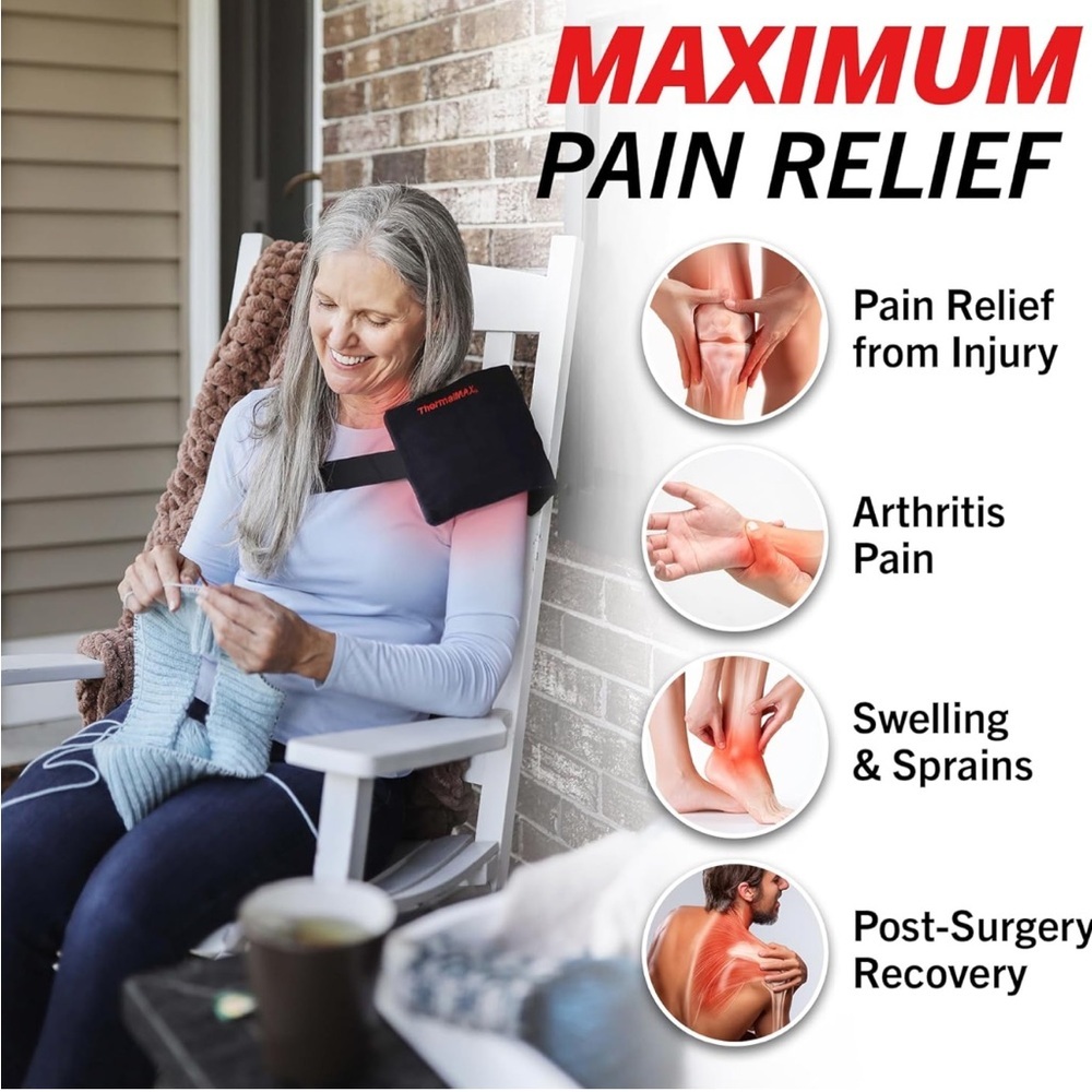 Heat Pack Reusable 2 Hour Hot Therapy Neck Back & More Makers of CryoMAX NEW - Picture 8 of 12